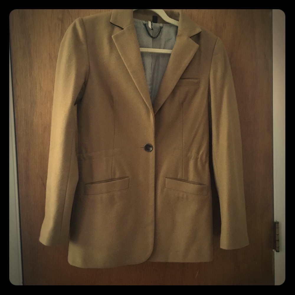 Topshop Wool Camel Blazer US 2